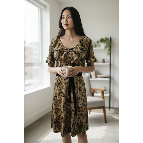 Betsey Johnson Dresses & Skirts - Betsey Johnson Vintage Silk Floral Dress Women's Romantic 1990s Y2K Boho Sz 4